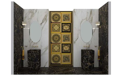 versace bathroom sink|Versace bathroom set.